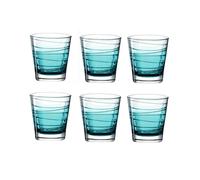 New Leonardo Turquoise Vario Small Glass Tumblers - Set of 6