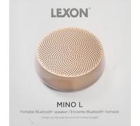 New LEXON MINO L PORTABLE BLUETOOTH WIRELESS SPEAKER in GOLD