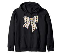 New LGBTQ Pride Flag Queer Trans Poly Pride Coquette Bow Zip Hoodie