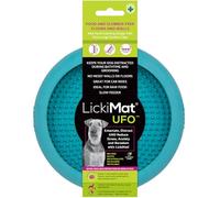 LickiMat UFO Turquoise 18X3.5 Cm For Dogs With 7 Suction Cups & Natural Rubber