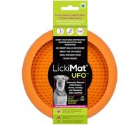 LickiMat Dog Lick Mats Slow Feeders UFO Bowl 4 Colours - Orange