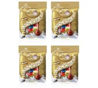 New Lint Mini Milk & Assorted Chocolate Truffles 80g, Snowballs Chocolate 70g Chocolate Truffles Bags Perfect for Christmas & New Year 2025 (x4, Assorted Mini Truffles)