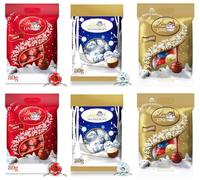 New Lint Mini Milk & Assorted Chocolate Truffles 80g, Snowballs Chocolate 70g Chocolate Truffles Bags Perfect for Christmas & New Year 2025 (x6, Mix Flavour Truffles)