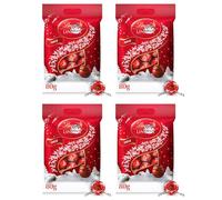 New Lint Mini Milk & Assorted Chocolate Truffles 80g, Snowballs Chocolate 70g Chocolate Truffles Bags Perfect for Christmas & New Year 2025 (x4, Milk Mini Truffles)