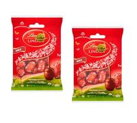 New Lint Mini Milk, White, Assorted, Hen & Pistachio, Creamy Filling Chocolate Eggs Bag 80g, 6 Unique Flavours Gift for Easter & Easter Egg Hunts 2026 (Pack Of 2, Milk Mini Eggs Bag)