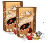 New Lint Shortbread, Pistachio, Tiramisu, Dark Mint Milk Chocolate Truffles 200g, Pack of 2, Chocolate Truffles Perfect for Christmas & New Year 2025 (x2, Assorted Chocolate)