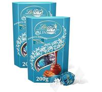 New Lint Shortbread, Pistachio, Tiramisu, Dark Mint Milk Chocolate Truffles 200g, Pack of 2, Chocolate Truffles Perfect for Christmas & New Year 2025 (x2, Salted Caramel)