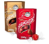 New Lint Shortbread, Pistachio, Tiramisu, Dark Mint Milk Chocolate Truffles 200g, Pack of 2, Chocolate Truffles Perfect for Christmas & New Year 2025 (x2, Milk + Assorted)