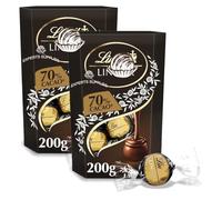 New Lint Shortbread, Pistachio, Tiramisu, Dark Mint Milk Chocolate Truffles 200g, Pack of 2, Chocolate Truffles Perfect for Christmas & New Year 2025 (x2, Extra Dark 70%)