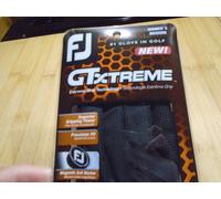 NEW LLH FJ GT XTREME GOLF GLOVE~ SIZE ~ MEDIUM ~ BLACK ~ FREE UK POSTAGE