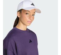 adidas Unisex Baseball Cap Cotton New Logo, White/Black, L
