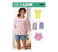 Simplicity New Look Sewing Pattern 6284: Misses' Pullover Top in Two Lengths, Size A