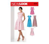 NEW LOOK 6341 MISSES' DRESS Sewing pattern in Sizes 6 - 18 Skill: AVERAGE