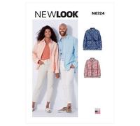 New Look Sewing Pattern 6724 Women, Men A (XS-S-M-L-XL)