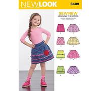 New Look Girls Easy Learn to Sew Sewing Pattern 6409 Skirts in 4 Styles