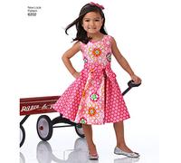 New Look Sewing Pattern 6202 - Child's Dress and Sash Sizes: A (3-4-5-6-7-8)