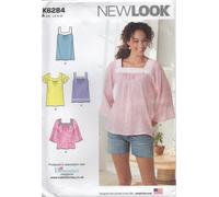 New Look Sewing Pattern 6284 Blouse Top Gathered into Neck Band Size 10 - 22 New