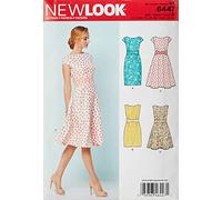 New Look Sewing Pattern 6447A Misses' Dresses, Paper, White, 22 x 15 x 1 cm, 8-10-12-14-16-18-20
