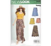 New Look Sewing Pattern 6456A Misses' Easy Wrap Skirts in Four Lengths, Paper, White, 22 x 15 x 1 cm