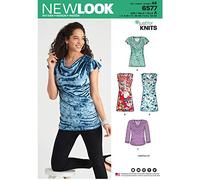 New Look Sewing Pattern 6577 Tops A (6-8-10-12-14-16-18)