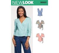 New Look Sewing Pattern 6601 Tops A (8-10-12-14-16-18-20)