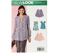 New Look Sewing Pattern N6414 Misses’ Tunic and Top with Neckline Variations