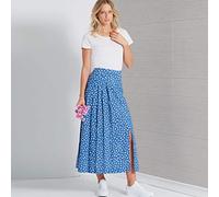 New Look Sewing Pattern N6659 Misses' Pleated Skirt with Or Without Front Slit Opening