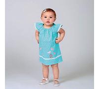 New Look Sewing Pattern N6663 Infants' Dress, Top with Appliques & Trims & Pants with Bows at Hem, Paper, Various, A (NB-S-M-L)