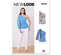 New Look Sewing Pattern N6701 Misses' Set of One-Shoulder Tops