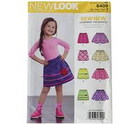 New Look Sewing Pattern UN6409A Autumn Collection Child's Pull-On Skirts Sewing Patterns, A (3-4-5-6-7-8)