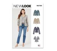 New Look Sewing Pattern UN6789A Misses' Jackets A (8-10-12-14-16-18)