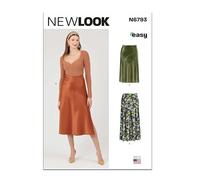 NEW LOOK Sewing Pattern UN6793A Misses' Skirt in Two Lengths A (6-8-10-12-14-16-18)