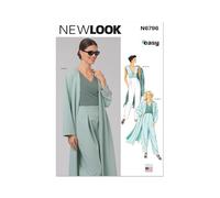 New Look Sewing Pattern UN6796A Misses' Coat, Tops and Trousers 8-10-12-14-16-18