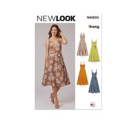 New Look Sewing Pattern UN6800A Misses' Dresses 8-10-12-14-16-18