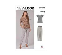 New Look Sewing Pattern UN6803A Misses' Knit Tops and Trousers 8-10-12-14-16-18