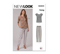 New Look Sewing Pattern UN6803A Misses' Knit Tops and Trousers 8-10-12-14-16-18