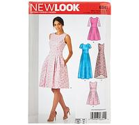 New Look Simplicity Sewing Pattern 6341: Misses' Dress in Three Lengths, Size A, Paper, Multi-Coloured, A (6-8-10-12-14-16-18)