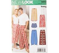Simplicity New Look Sewing Pattern 6859: Miss/Men Separates, Size A, Paper, White, A (XS-S-M-L-XL)