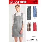New Look UN6572ANew Look Pattern 6572 Misses' Jumper DressA (8-10-12-14-16-18-20), Paper, White