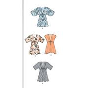 New Look UN6575ANew Look Pattern 6575 Misses' TunicsA (XS-S-M-L-XL), Paper, White