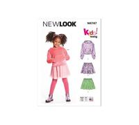 New Look UN6747A Children's Hoodie and Skirts A (3-4-5-6-7-8)