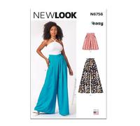 NEW LOOK UN6756A Misses' Shorts and Pants A (10-12-14-16-18-20-22)
