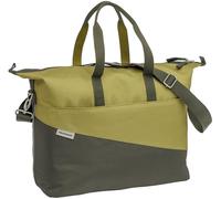 New Looxs Oslo Tendo Bicycle Bag Shopper Shoulder Bag Recycled Polyester Bicycle Shopper for Pannier Rack 100% Waterproof Thanks to Rain Cover with Compartment for 15 Inch Laptop Olive Green Yellow