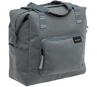 New Looxs Tulum Camella Bicycle Shopping Bag, 24.5 L, Recycled Polyester, Suitable for E-Bikes, Bicycle Bag for Pannier Rack, Easy to Fix Rear Bicycle Bag, Mounting Hooks, Grey Green