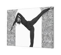 New Love Gymnastics -Print Frameless Canvas Print 12x16 Inch, Modern Wall Art for Home Office & Bedroom Decor, Ready to Hang Abstract Artwork.