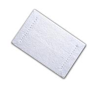New Luxury Large Washable Non Anti Slip Diamante Soft Bath Mat Rug (White Diamante 80 x 50cm)