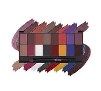 NEW LUXURY PLUS Infinity Lip Palette - 16 Highly Pigmented Creamy Shades | Professional Lip Color Palette with Brush | Long Lasting & Blendable Formula, 16g