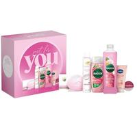 New Luxury Self-Care Gift Set for Her - 6 Piece Pampering Collection with Body Wash, Bath Soak, Hand Cream, Lip Balm, Deodorant Spray and Beauty Bar G-18