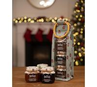 New Luxury Trio Jam Gift Set,3 Pack of Festive & Classic Jams Including Christmas Marmalade, Preserve & Strawberry Preserve with Champagne, Perfect Foodie Gift for Breakfast, Afternoon Tea, Birthdays