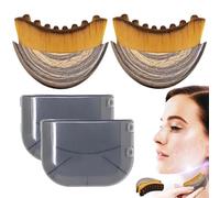 New Lymphatic Contour Face Brush, Dry Brushing Face Brush, Lymphatic Drainage Massager for Face, Chin & Jawline Sculpting, Ergonomically Designed to Fit The Skin Precisely and Relieve Fatigue (2X)